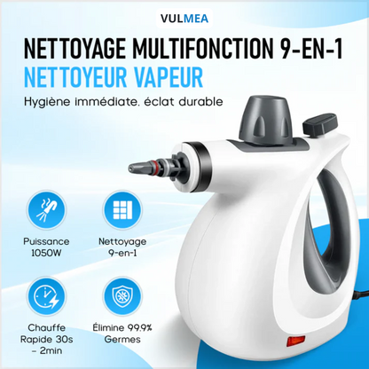 RedSteam V15 Pro Nettoyeur Vapeur – Désinfection niveau hospitalier | 9-en-1 & Zéro Toxique Vulmea