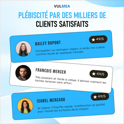 RedSteam V15 Pro Nettoyeur Vapeur – Désinfection niveau hospitalier | 9-en-1 & Zéro Toxique Vulmea